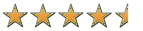 Positive Kundenbewertung mit 5 Sternen, maximale Punktzahl